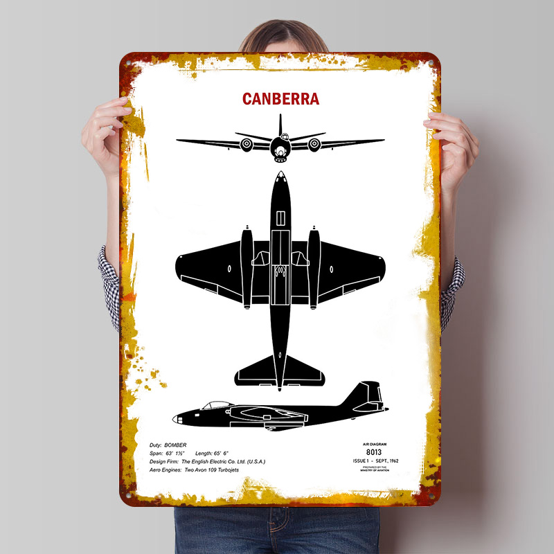 Canberra Vintage & Collectible Centre Reviews - Poster Plakat Kaleng Penghargaan Canberra, Seni