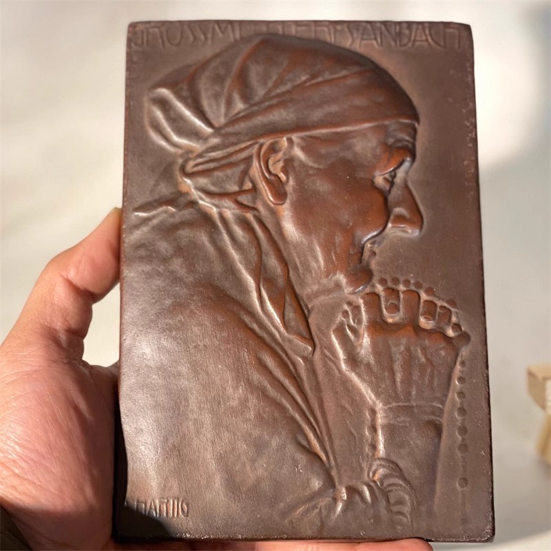 Collectible Vintage Photos - Patung Relief Figur Eropa Vintage -