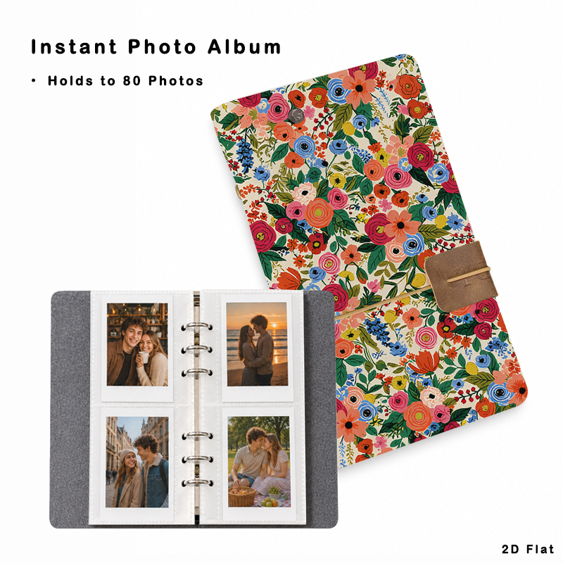 Collectible Vintage Photos - Album Foto Motif Bunga Vintage 80