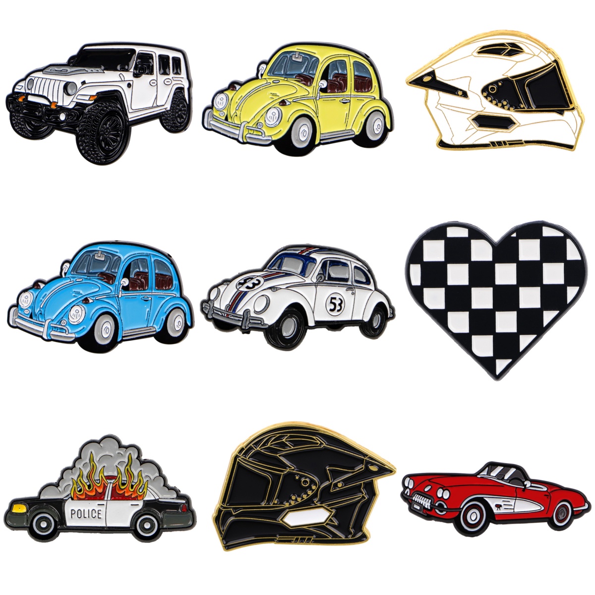 Vintage Collectible Clothing - Bros Mobil Antik untuk Wanita Pin