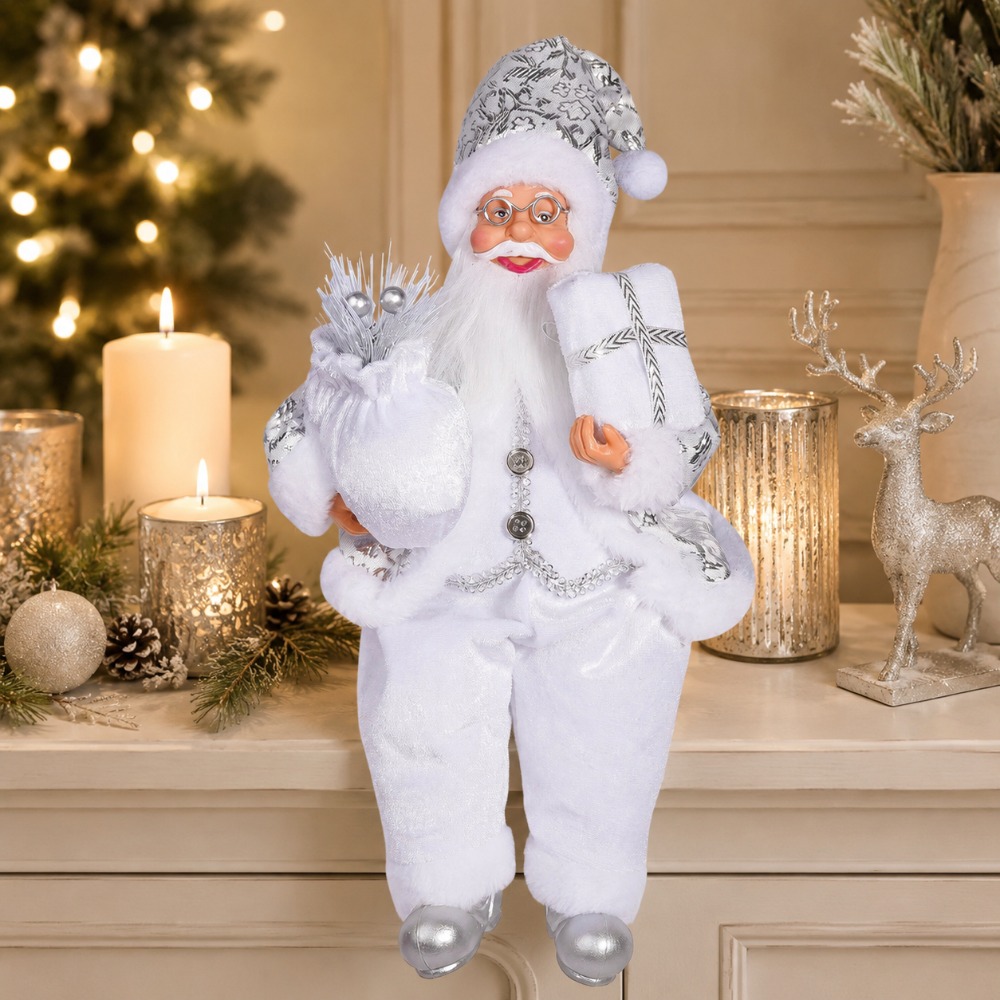 Vintage Collectible Santa - 1 buah Barang Dekoratif Santa Claus