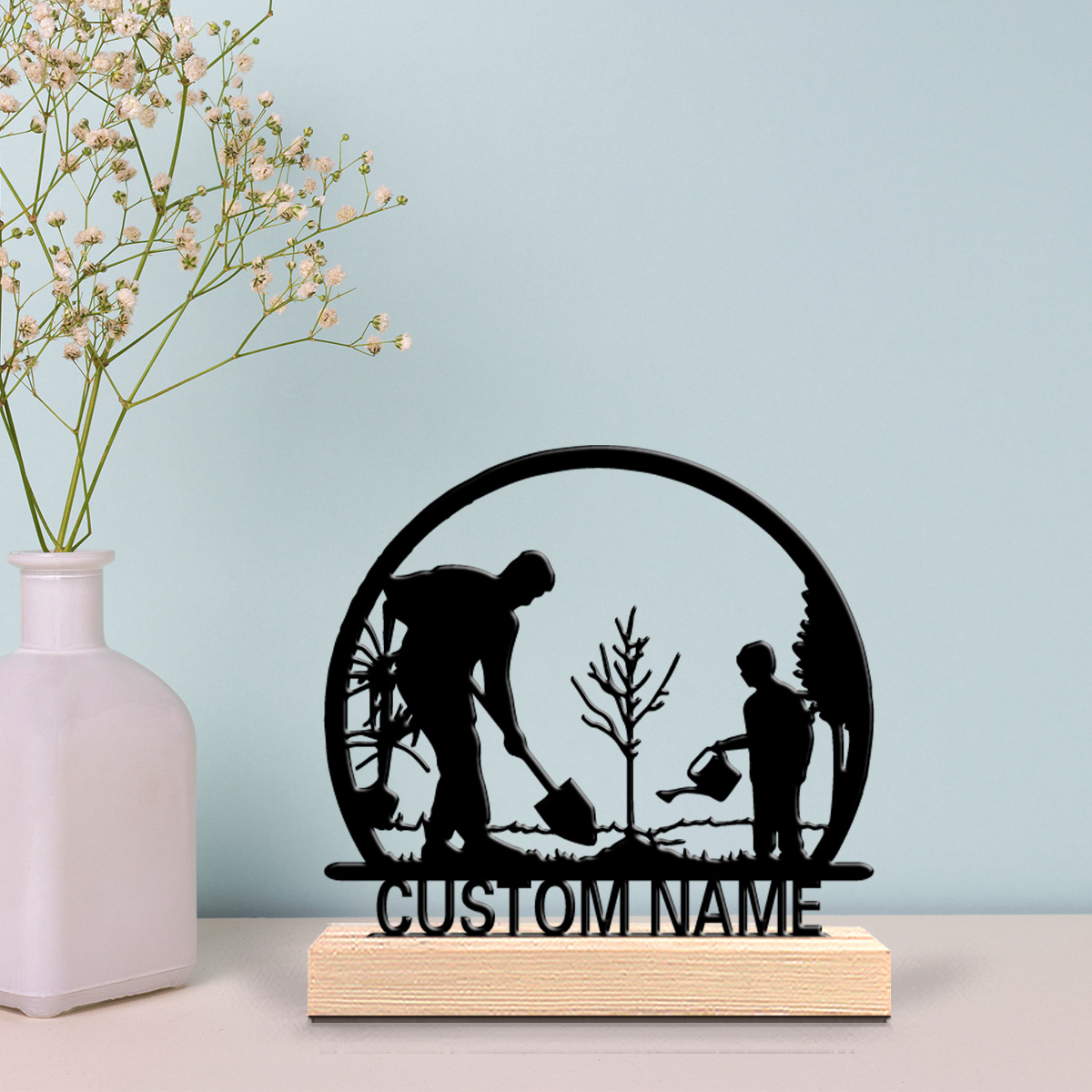 1pc Dekorasi Meja Kayu Custom  - Vintage Collector ulasan dan harga