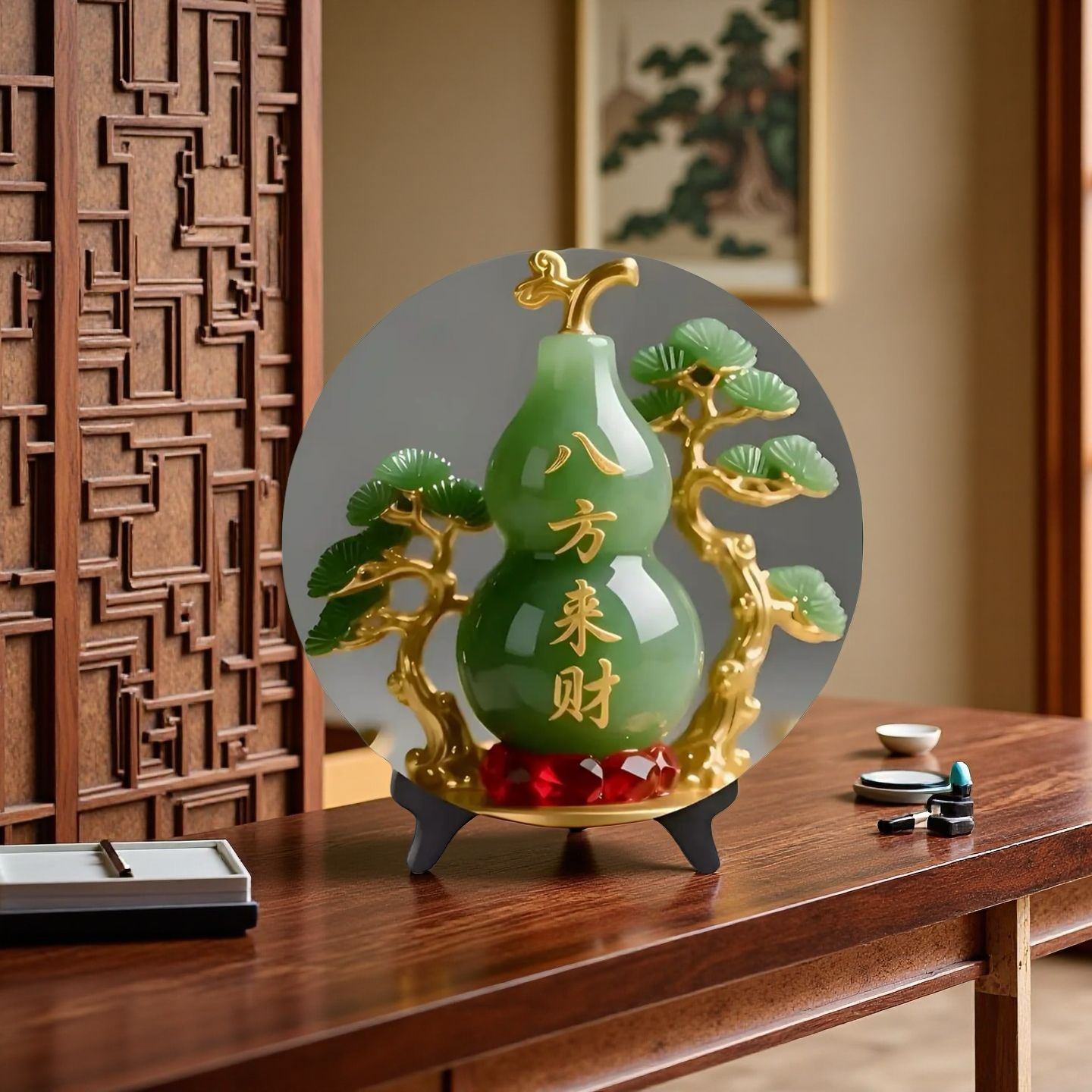 Patung Labu Giok Alami Dekoras - Vintage Collectible Christmas Ornaments ulasan dan harga