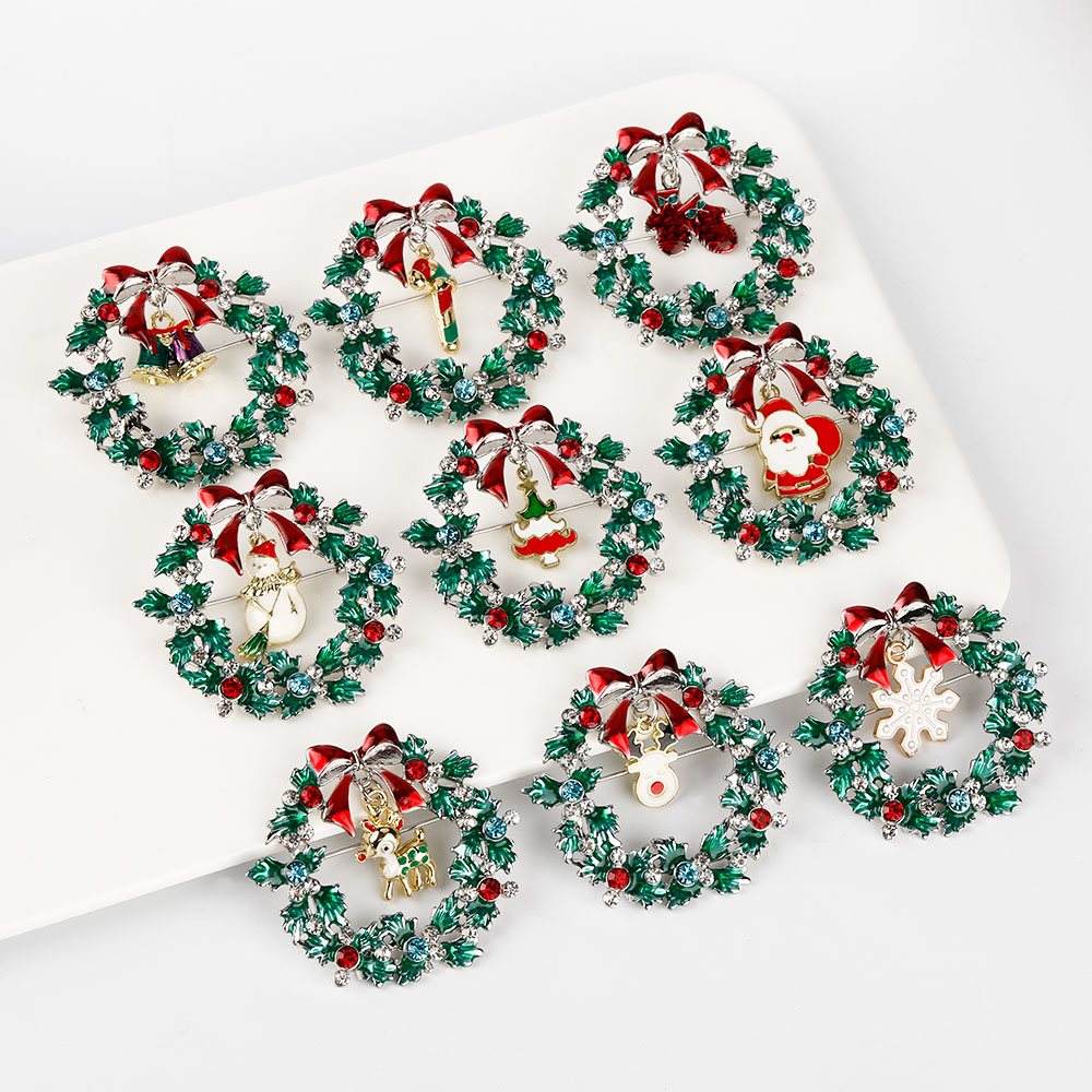 Koleksi karangan bunga Natal b - Vintage Collectible Santa ulasan dan harga