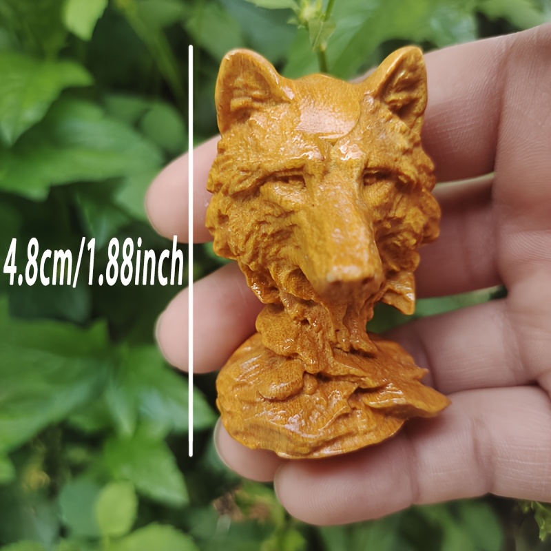 Patung Kepala Serigala Kayu An - Vintage Collectible Christmas Ornaments ulasan dan harga