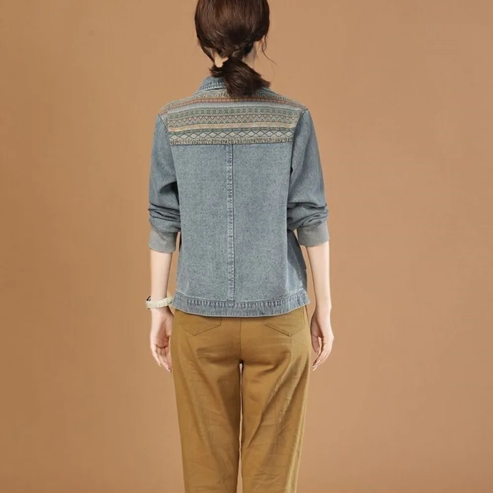 Jaket Denim wanita perca, jake - Vintage Collectible Clothing ulasan dan harga