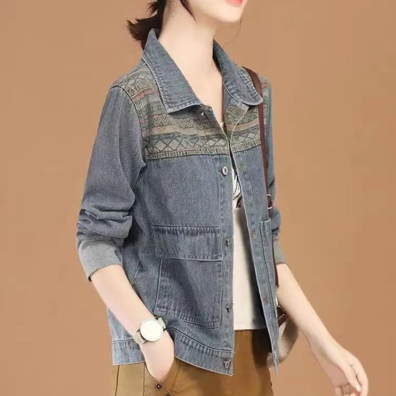 Jaket Denim wanita perca, jake - Vintage Collectible Clothing ulasan dan harga
