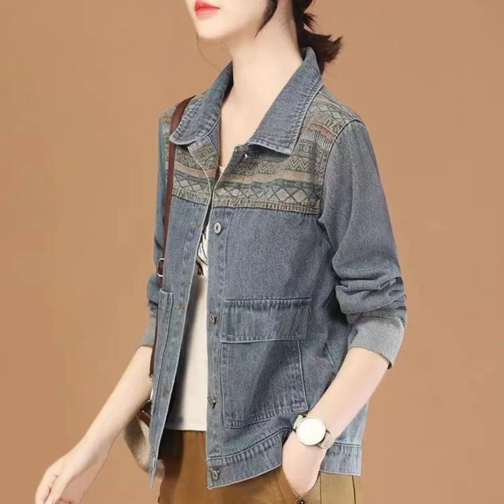 Jaket Denim wanita perca, jake - Vintage Collectible Clothing ulasan dan harga