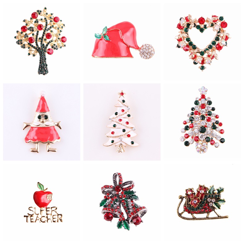 Koleksi Bros Natal Berhias Ber - Vintage Collectible Clothing ulasan dan harga