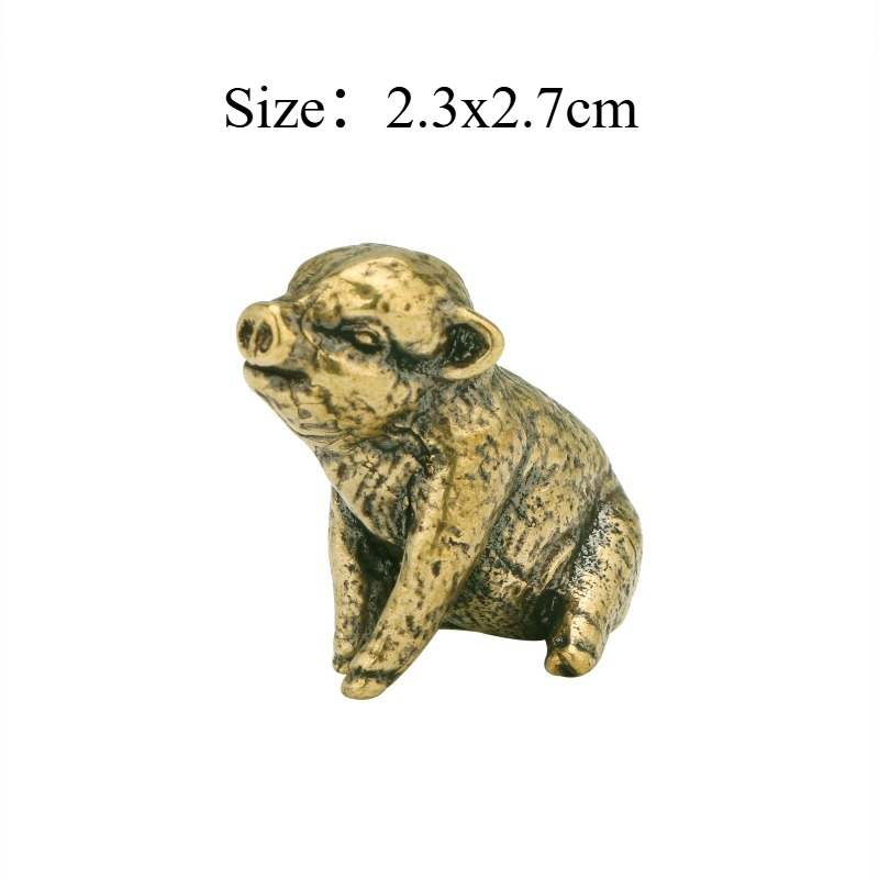 Patung Babi Zodiak Cina Retro  - Vintage Collectible Christmas Ornaments ulasan dan harga