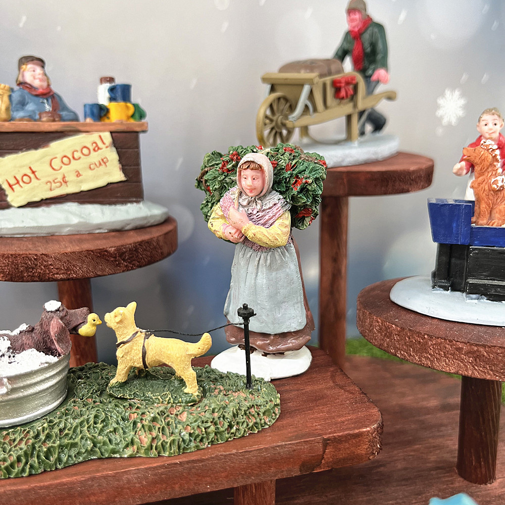Set Figurine Desa Natal Vintag - Vintage Collectible Market ulasan dan harga