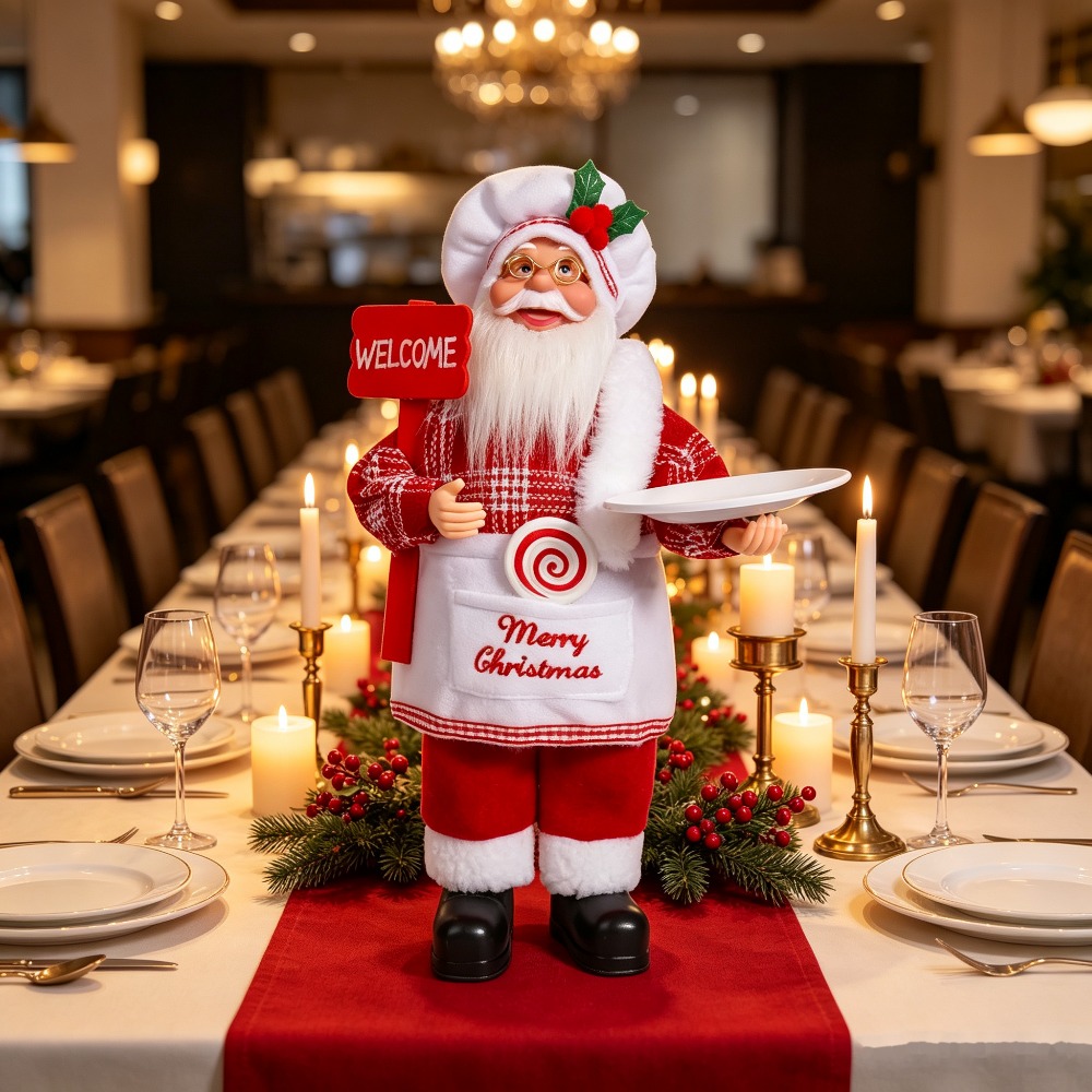 Dekorasi meja bertema koki Nat - Vintage Collectible Santa ulasan dan harga
