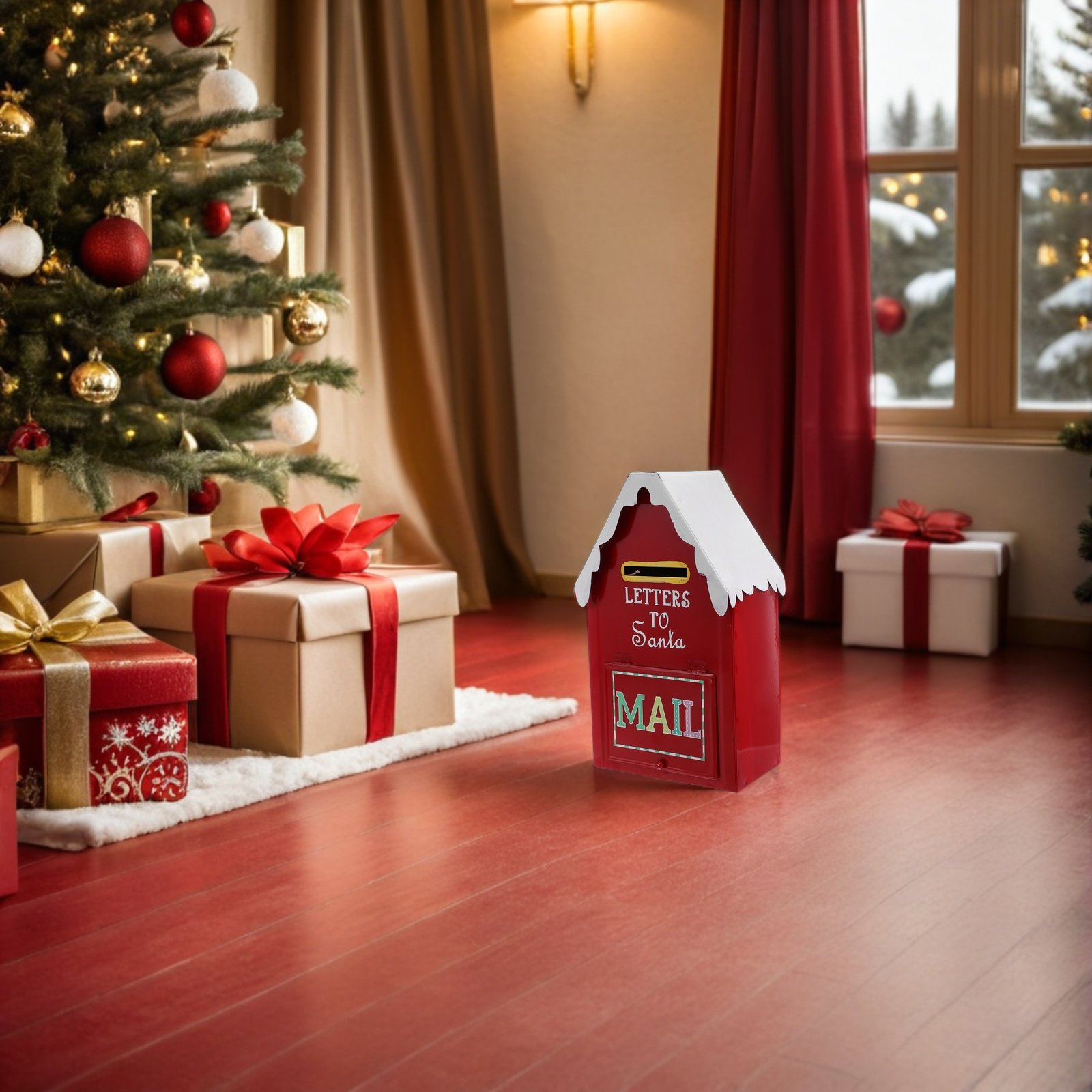 Kotak Surat Santa Natal Logam  - Vintage Collectible Santa ulasan dan harga