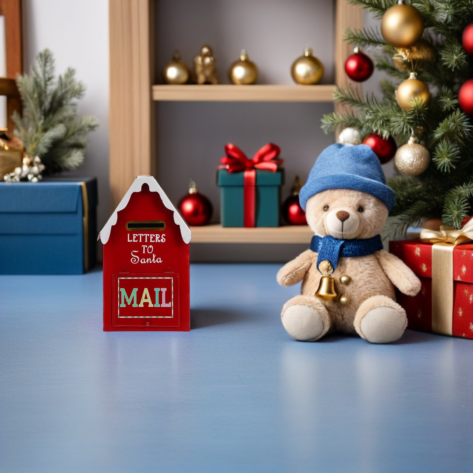 Kotak Surat Santa Natal Logam  - Vintage Collectible Santa ulasan dan harga