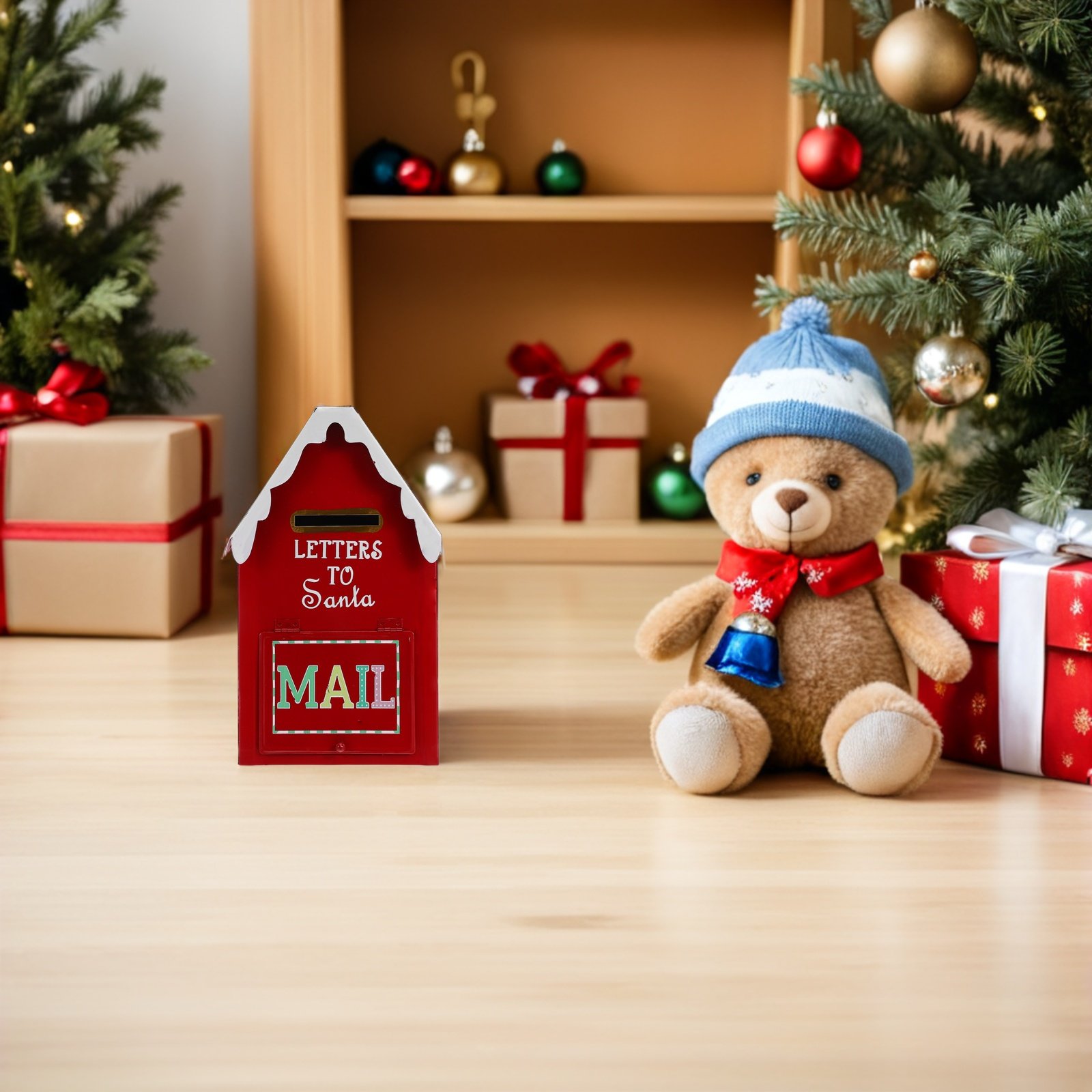 Kotak Surat Santa Natal Logam  - Vintage Collectible Santa ulasan dan harga